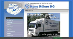 Desktop Screenshot of hans-kuehne-kg.de